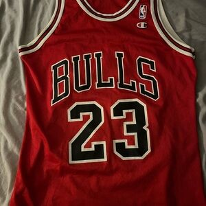 Michael Jordan Champion Bulls Jersey